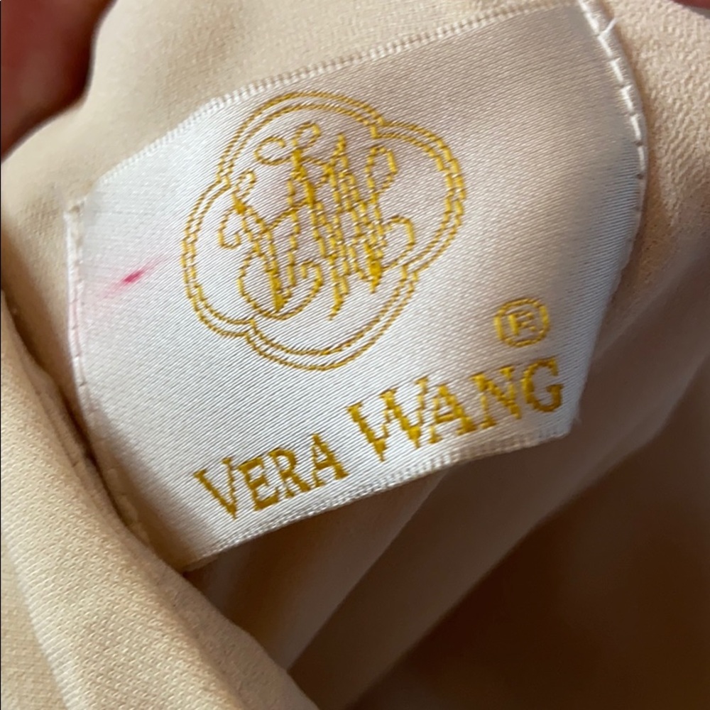 NWT Vera Wang Cream one shoulder jersey dress - Picture 4 of 6